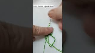 How to Tie End Knot Stitch? #shorts