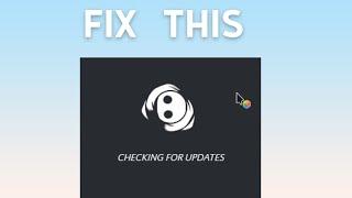 How to Fix Checking for updates in Discord  Fix Login loop in Discord