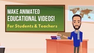 How to create Animated Educational Videos Easy Animation Tutorial for school projects Assignments