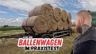 FarmVLOG#999 - Hält mein selbst geschweißter Ballenwagen?