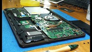 Asus X556 - Cleaning Ssd upgrade Disassembly