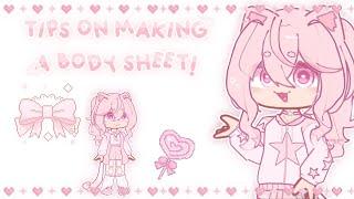 *•.¸ Tips on how i make a gacha body sheet 2.6k late special ¸.•* #gacha #tips