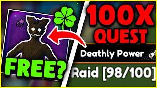 Completing INSANE 100 RAIDS QUEST In Anime Champions Simulator