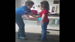 TSA selects random female for pat down full body search