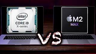 M2 MAX MacBook Pro vs Intel i9 MacBook Pro SPEED TEST for VIDEO EDITING – This is CRAZY FAST