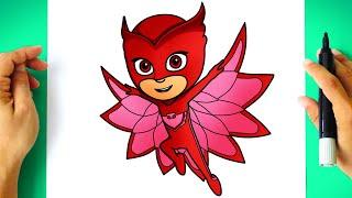 How to DRAW OWLETTE - PJ MASKS