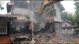 FULL VIDEO Cab view House Demolition #25.