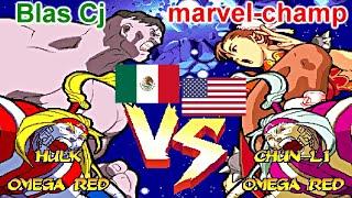 Marvel Super Heroes Vs. Street Fighter - Blas Cj vs marvel-champ FT5 X2