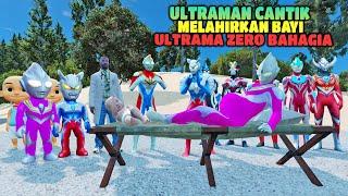 ULTRAMAN CANTIK HAMIL AKAN MELAHIRKAN BAYI ULTRAMAN ZERO DAN UPIN IPIN BAHAGIA - GTA 5 ULTRAMAN