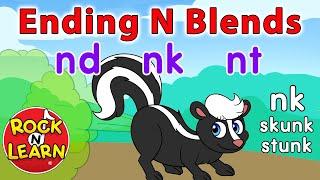 Ending Consonant Blends with N  Learn to Read nd nk nt  Rock ’N Learn