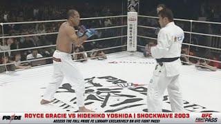 PRIDE Shockwave 2003 Royce Gracie vs Hidehiko Yoshida  December 31 2003