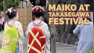 Geisha Event at the Takasegawa Festival Kyoto Japan