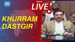 𝐋𝐈𝐕𝐄 Khurram Dastgir Addresses Media In Gujranwala  𝐃𝐚𝐰𝐧 𝐍𝐞𝐰𝐬 𝐄𝐧𝐠𝐥𝐢𝐬𝐡