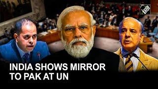 India shows mirror to Pakistan at UN condemns country for providing “safe haven to terrorists”