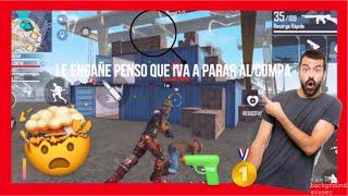 COMO ENGAÑAR A OTRO JUGADOR EN  FREE FIRE  LE HAGO CREER QUE BOY AYUDAR A UN COMPA  *EPICO*