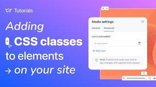 Adding CSS classes to elements on your site  Weblium website builder