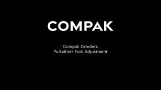 Compak Portafilter Fork Adjustment