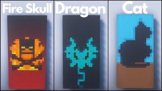 Minecraft 7 Cool Banner Designs #2 Tutorial