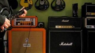 Marshall 1959 slp 1970 vs Orange OR50 40th anniversary with XOX the Handle guitar.