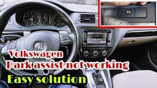Volkswagen parking sensor not working.  Easy solution