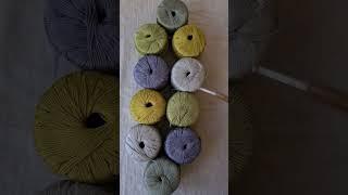 Жаккард крючком в 5 цветов в технике Bricks crochet