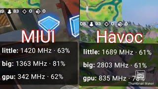 POCO F1  MIUI 12 VS HAVOC OSCustom ROM DETAILED GAMING COMPARISON  XIAOMI SLOWES DOWN OLD PHONES