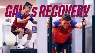 GAVI WORKING HARD for his RECOVERY PROCESS   FC Barcelona 