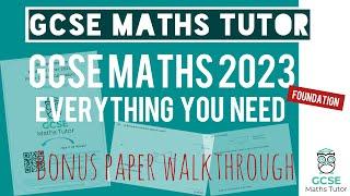 Every Topic You Need for Your GCSE Maths Exam  19th May 2023  Foundation  TGMT