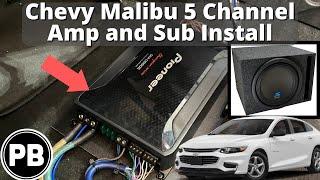 2016 - 2022 Chevy Malibu 5 Channel Amp Install