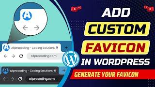 How to add site icon in WordPress website  Add favicon in WordPress website