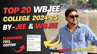 Top Wbjee college 2024-2025  Fees  Placement  Ranking  Wbjee Result  Jee Mains low rank college