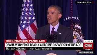President Obama warned us in 2014 about an airborn & deadly infectous disease and the planning & exe