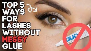 False Lashes WITHOUT Glue - 5 Techniques RANKED  Bailey B.