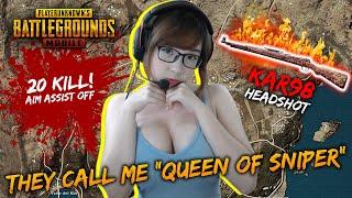 WHY THEY CALL ME QUEEN OF SNIPER  20 KILL SOLO PRO PLAYER  PUBG MOBILE INDONESIA