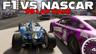 99 lap multi-class race F1 vs NASCAR - GRID Legends