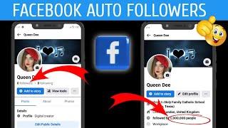 Get 1000000 FOLLOWERS on Facebook  Facebook Auto Followers  Increase Facebook Followers 2023