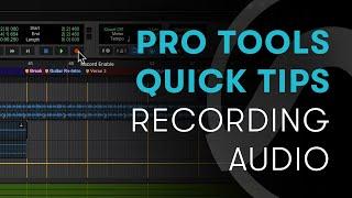 Pro Tools Quick Tips Recording Audio
