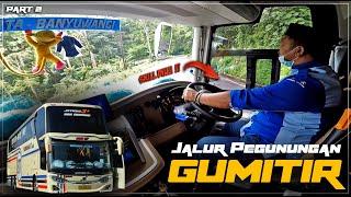 RUTE TEREKSTRIM BUS UHD TRONTON‼️ Uji Skill Driver Pandawa 87 Herbie di Gunung Gumitir PART 2