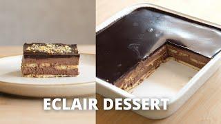 TANPA MIXER APALAGI OVEN CHOCOLATE ECLAIR DESSERT JANJI ENAK