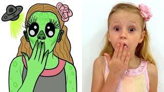 Nastya and funny Collection of New Stories funny drawing meme l Like Nastya