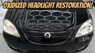 Restoring Hazy Oxidized Headlights With A DIY Restoration Kit