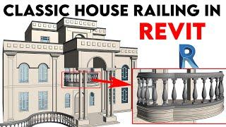 Revit railing  How to make railing in revit  Revit tutorials  Revit railing support 