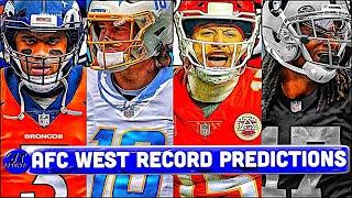 AFC West 2022 Record Predictions  NFL 2022-2023 Record Predictions