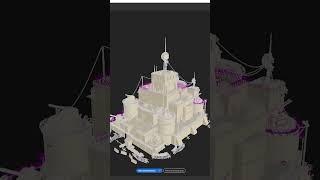 3D Modelling a Command HQ  Autodesk Maya + Substance 3D Painter #substancepainter  #shorts