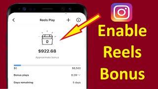 Instagram Reels Bonus option not showing Problem Solved to Enable Bonus On Instagram - Howtosolveit