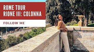 come with me in Rome   colonna tour rione III