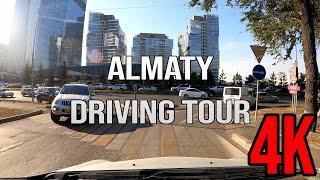 Driving Tour through the Streets of Almaty - 4K City Drive with Real Sounds - Kazakhstan