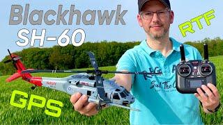 Superscale YuXiang RC Blackhawk F09-H SH60  RC beginner GPS helicopter  Anyone can fly it