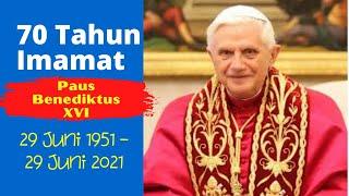 Sudah Tidak Bisa Berdiri dan Berjalan Paus Benediktus XVI Masih Bisa Merayakan 70 Tahun Imamat