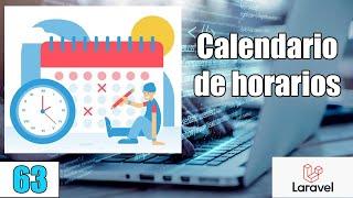 63 Calendario de horarios para la Atención de Doctores en el sistema con LARAVELPHP-MySqlFullStack